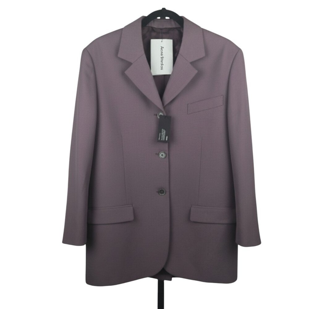 NWT Acne Studios Women's Oversized Blazer Mauve Size EU 36 US Small
